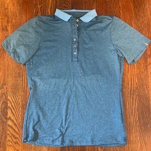 KJUS Blue Golf Polo with UPF 30+